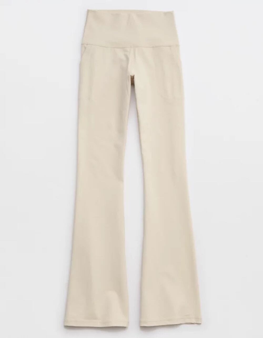 Aerie | NEW Beige The Hugger Pocket High Waist Bootcut Flare Leggings Activewear